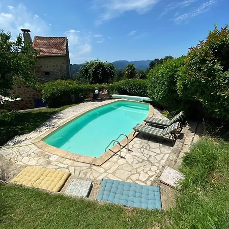 度假居 Belle Maison En Pierre Avec Piscine Ucel